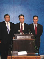 Sens Coffee, Williamson and Pruitt talk to reporters about Republican budget proposals.